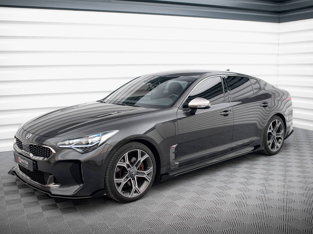 Street PRO Side Skirts Diffusers + Flaps Kia Stinger GT / GT-Line / Standard Mk1