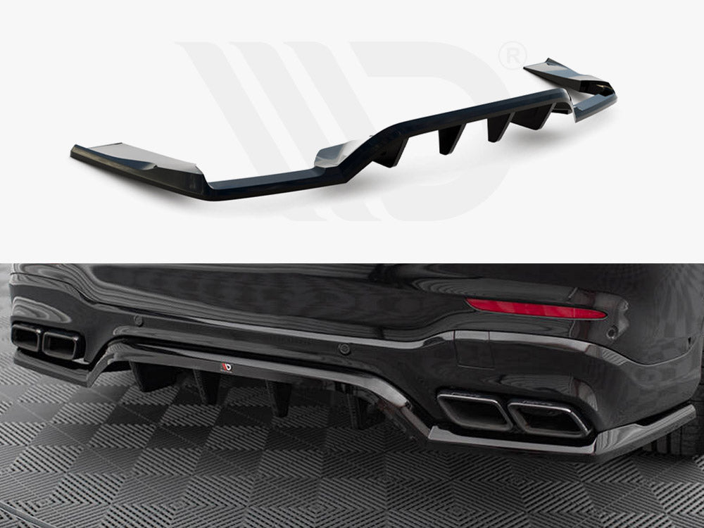 Central Rear Splitter (Vertical Bars) V.1 Mercedes-AMG GLC 63 SUV X253