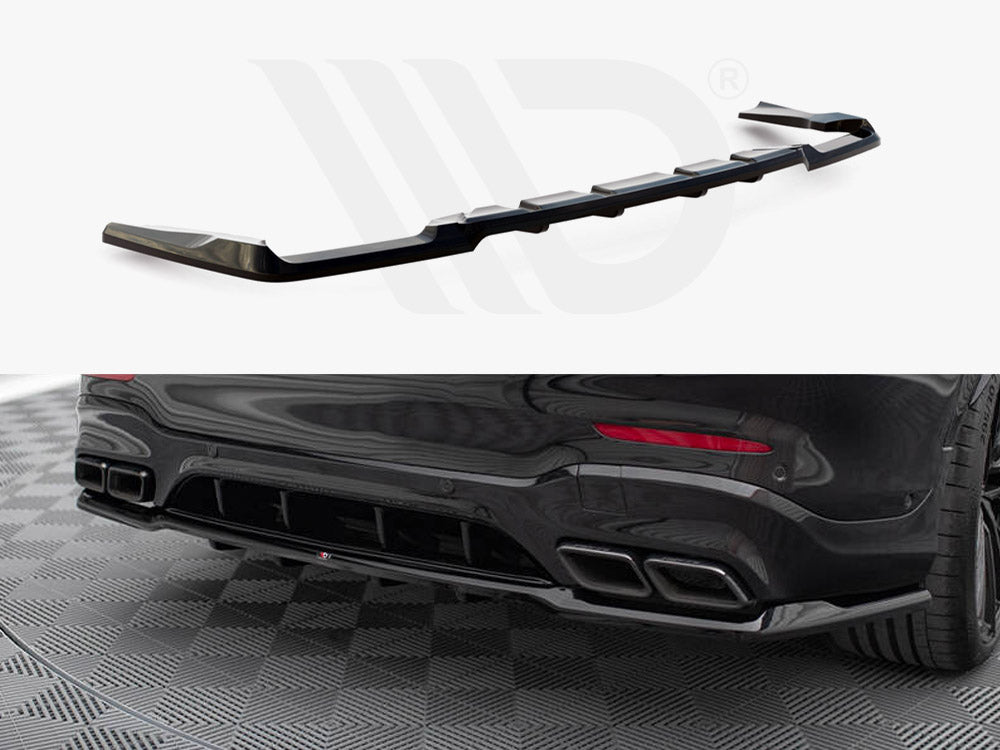 Central Rear Splitter (Vertical Bars) V.2 Mercedes-AMG GLC 63 SUV X253