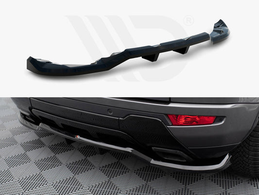 Central Rear Splitter (Vertical Bars) Land Rover Range Rover Evoque HSE Dynamic Mk1 Facelift