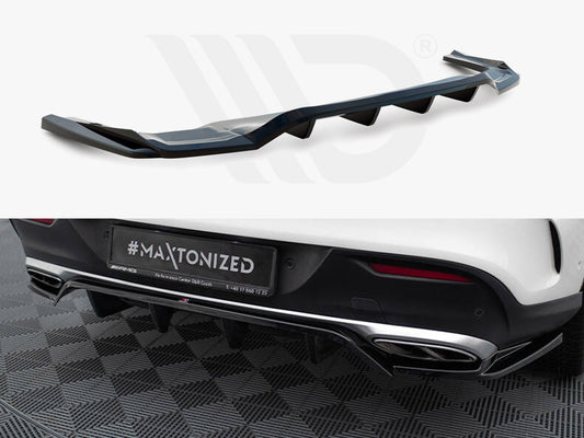 Central Rear Splitter (Vertical Bars) Mercedes-Benz GLE Coupe AMG-Line C292