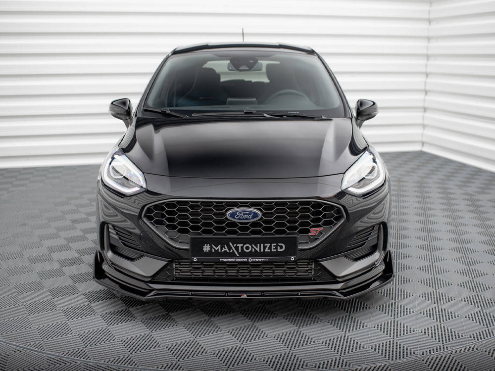 Front Splitter V.4 + Flaps Ford Fiesta ST / ST-Line Mk8 Facelift