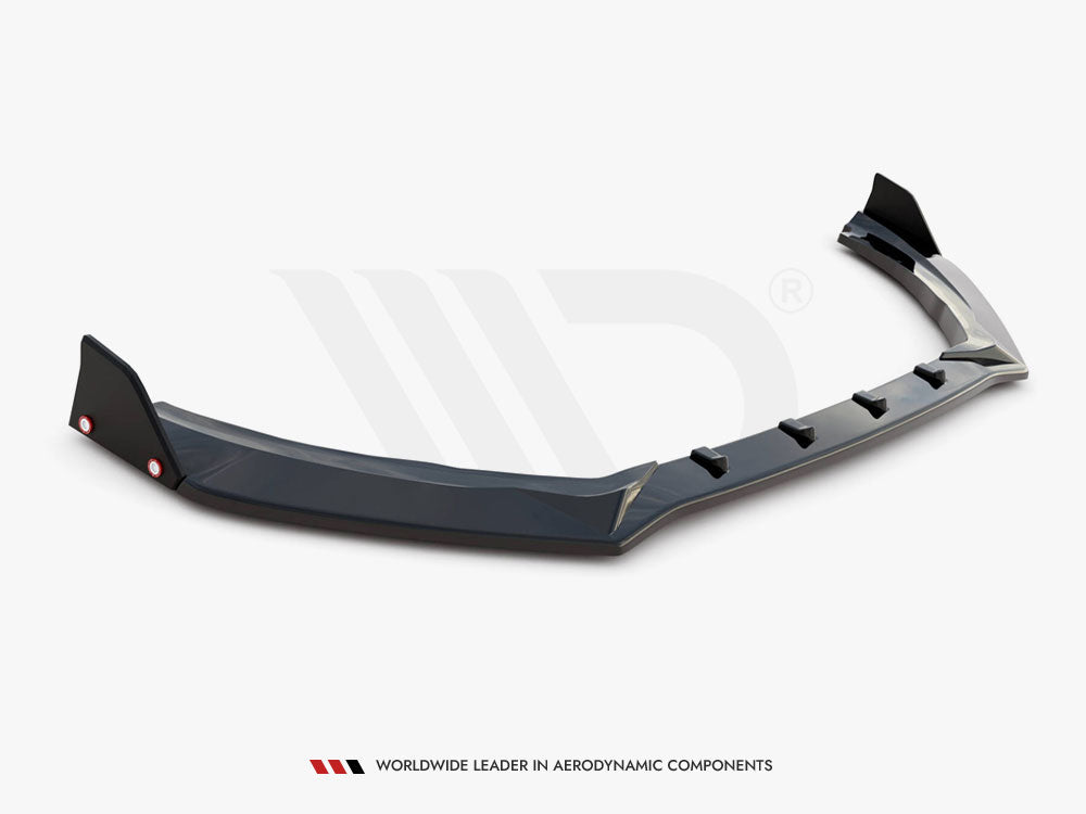 Front Splitter V.4 + Flaps Ford Fiesta ST / ST-Line Mk8 Facelift