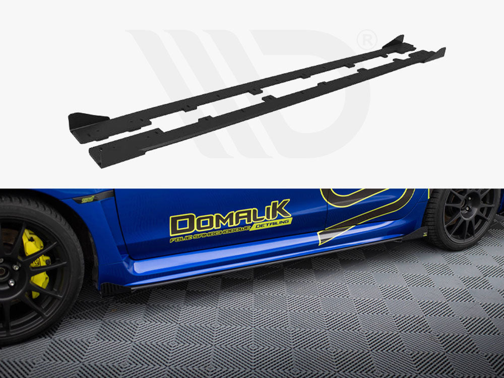 Street PRO Side Skirts Diffusers + Flaps Subaru WRX STI Mk1