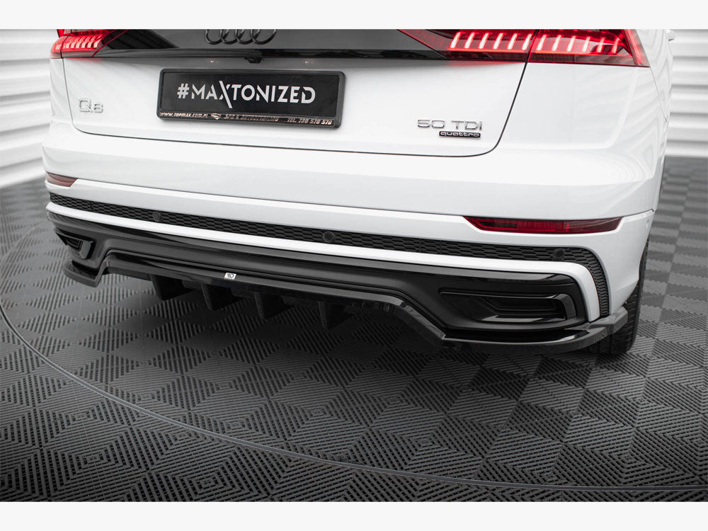 Central Rear Splitter (Vertical Bars) Audi Q8 S-Line Mk1