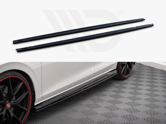 Side Skirts Diffusers V.4 Volkswagen Golf GTI / GTE / GTI Clubsport / R-Line Mk8