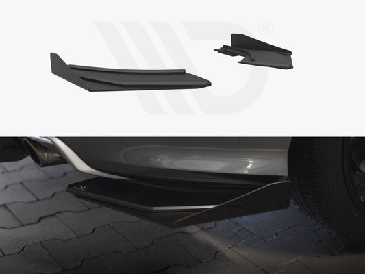 Street Pro Rear Side Splitters + Flaps Audi S3 Sedan 8V