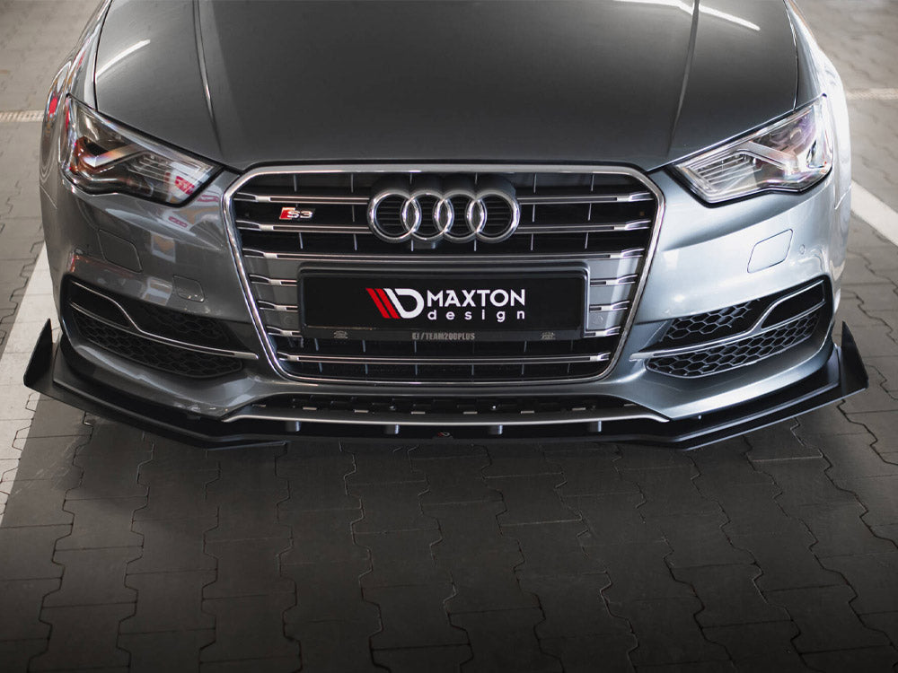 Street PRO Front Splitter + Flaps Audi S3 / A3 S-Line Sedan 8V