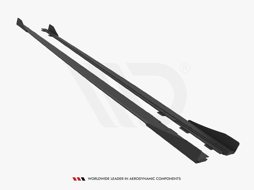 Street PRO Side Skirts Diffusers + Flaps Audi S3 / A3 S-Line Sedan 8V