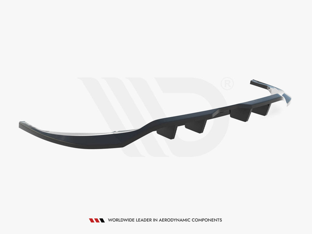 Central Rear Splitter (Vertical Bars) Volkswagen Tiguan Allspace R-Line Mk2 Facelift