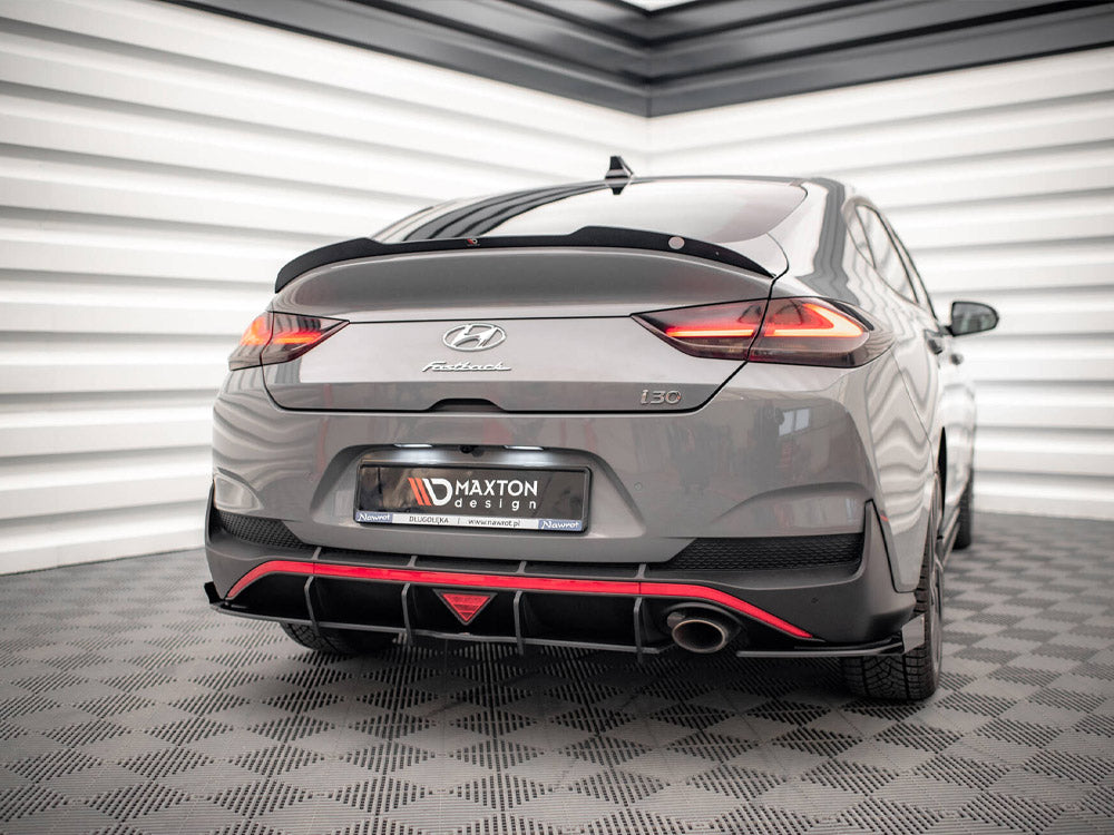 Street PRO Rear Diffuser + Flaps Hyundai I30 Fastback N-Line Mk3 Facelift