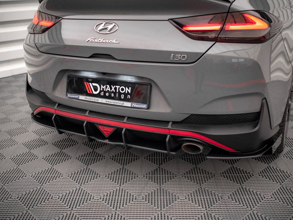 Street PRO Rear Diffuser + Flaps Hyundai I30 Fastback N-Line Mk3 Facelift