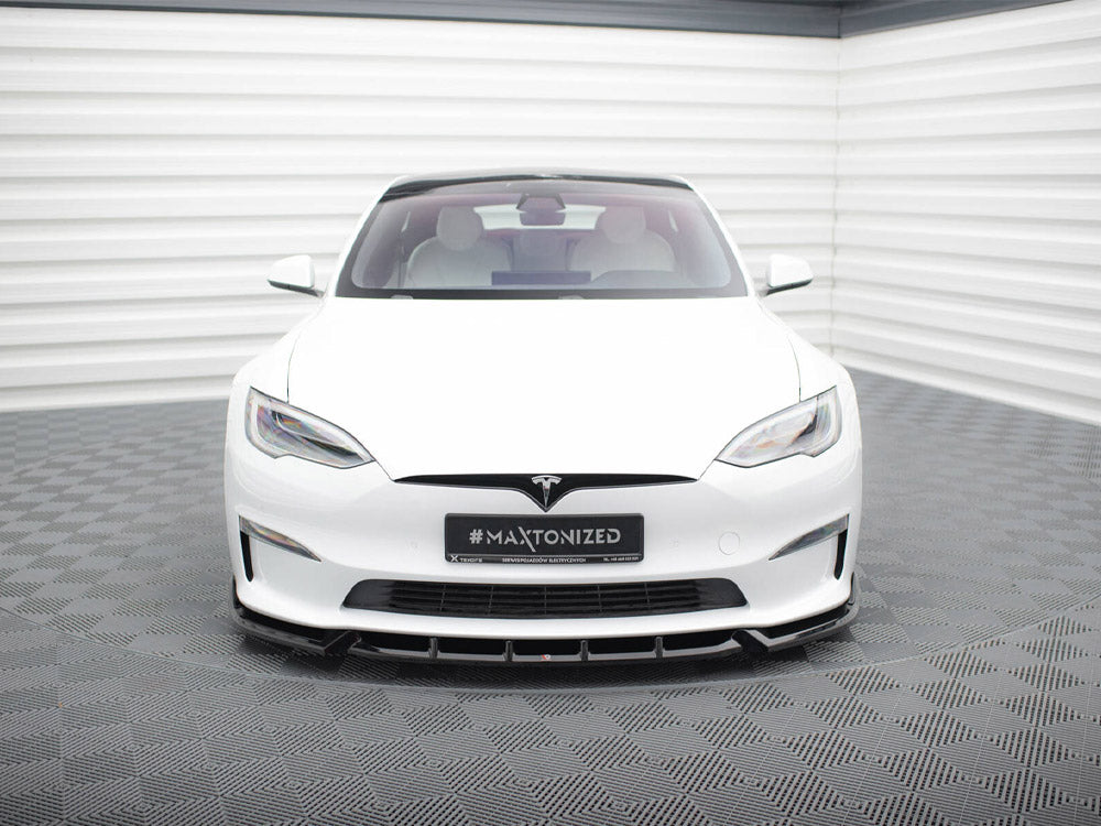 Front Splitter V.1 Tesla Model S Plaid Mk1 Facelift