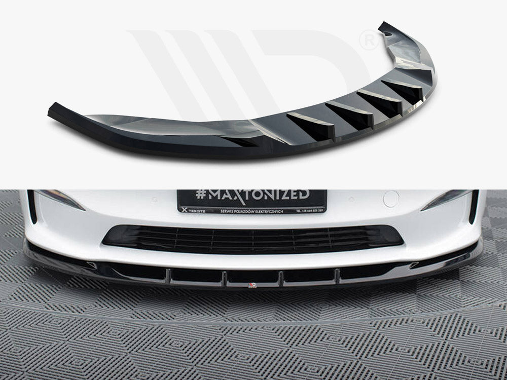 Front Splitter V.3 Tesla Model S Plaid Mk1 Facelift