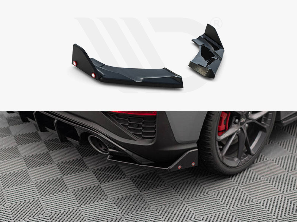 Rear Side Splitters V.4 + Flaps Hyundai I30 N Hatchback Mk3 Facelift