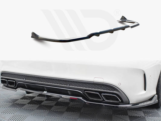 Central Rear Splitter (Vertical Bars) Mercedes-AMG C63 Sedan / Estate W205 / S205