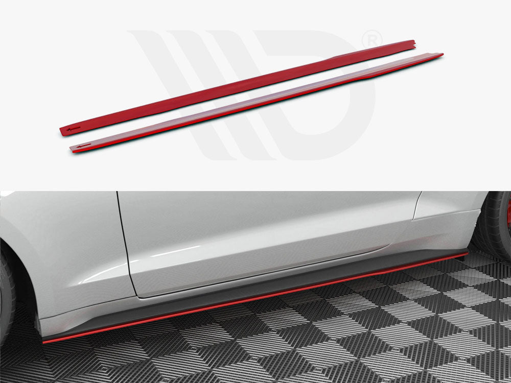 Side Skirts Diffusers V.2 Ford Mustang Mk6 Facelift