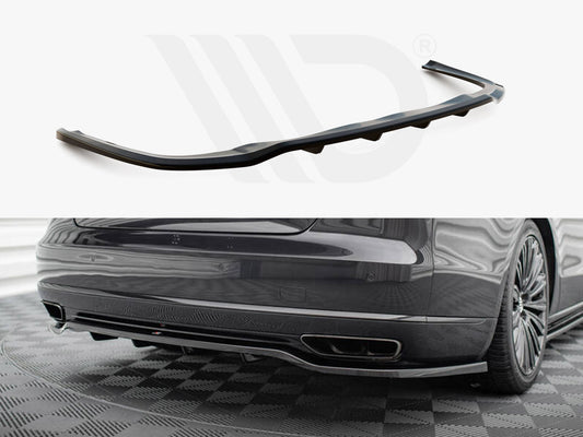 Central Rear Splitter (Vertical Bars) Audi A8 D4 Facelift