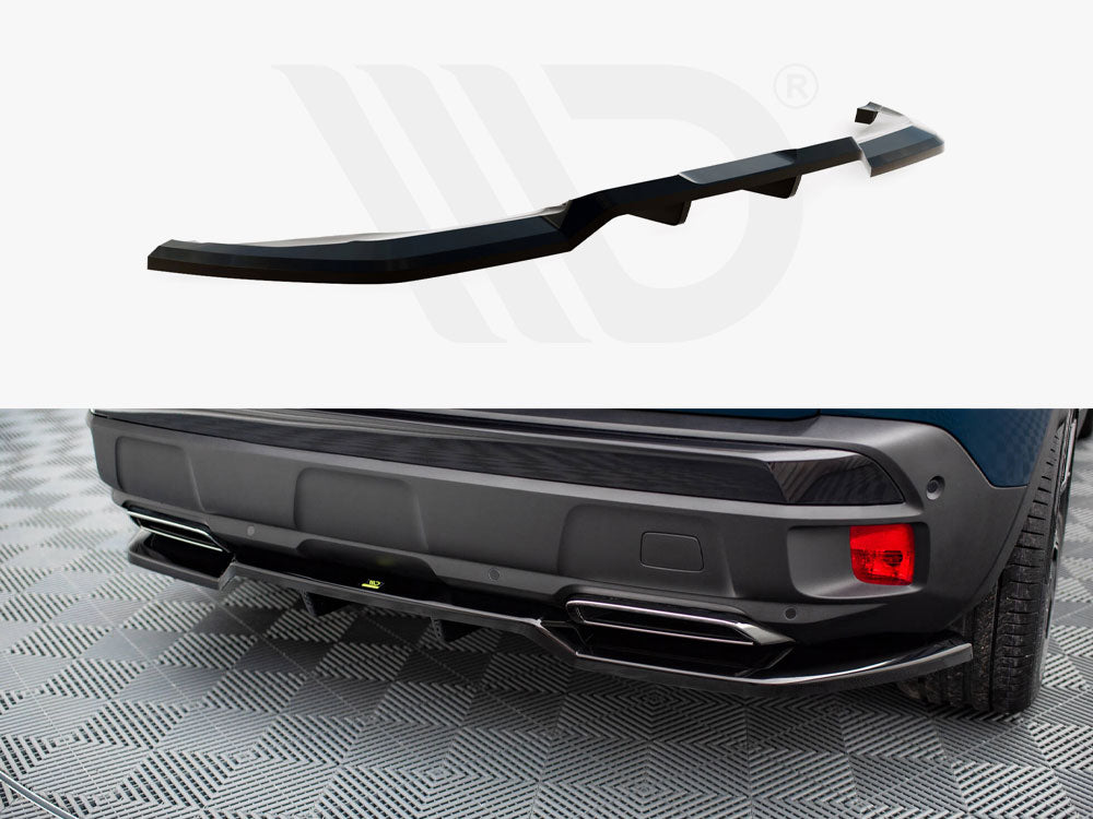 Central Rear Splitter (Vertical Bars) Peugeot 3008 GT-Line Mk2 Facelift