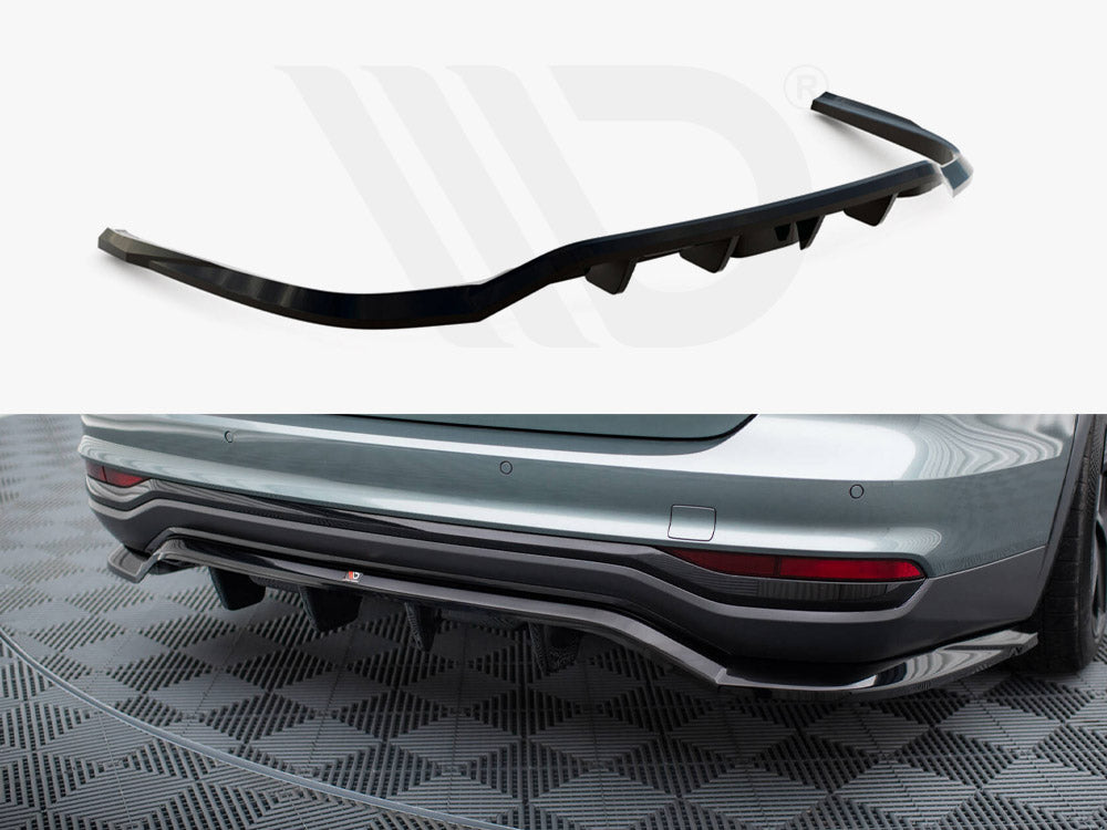 Central Rear Splitter (Vertical Bars) Audi A6 Allroad C8