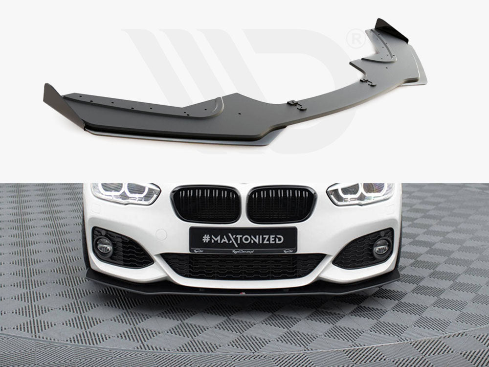 Street PRO Front Splitter V.3 + Flaps BMW 1 F20 M-Pack Facelift / M140i