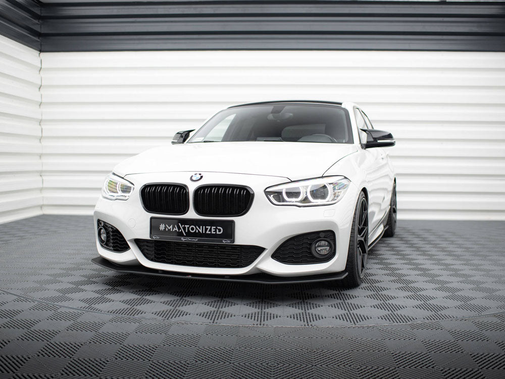 Street PRO Front Splitter V.3 + Flaps BMW 1 F20 M-Pack Facelift / M140i