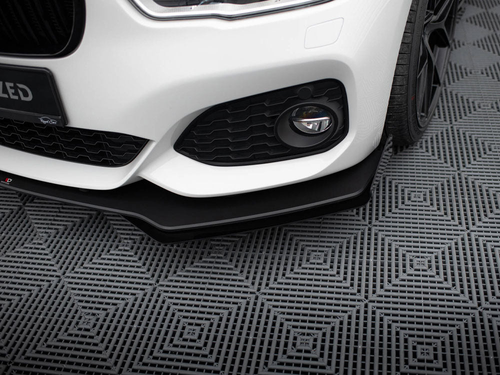 Street PRO Front Splitter V.3 + Flaps BMW 1 F20 M-Pack Facelift / M140i