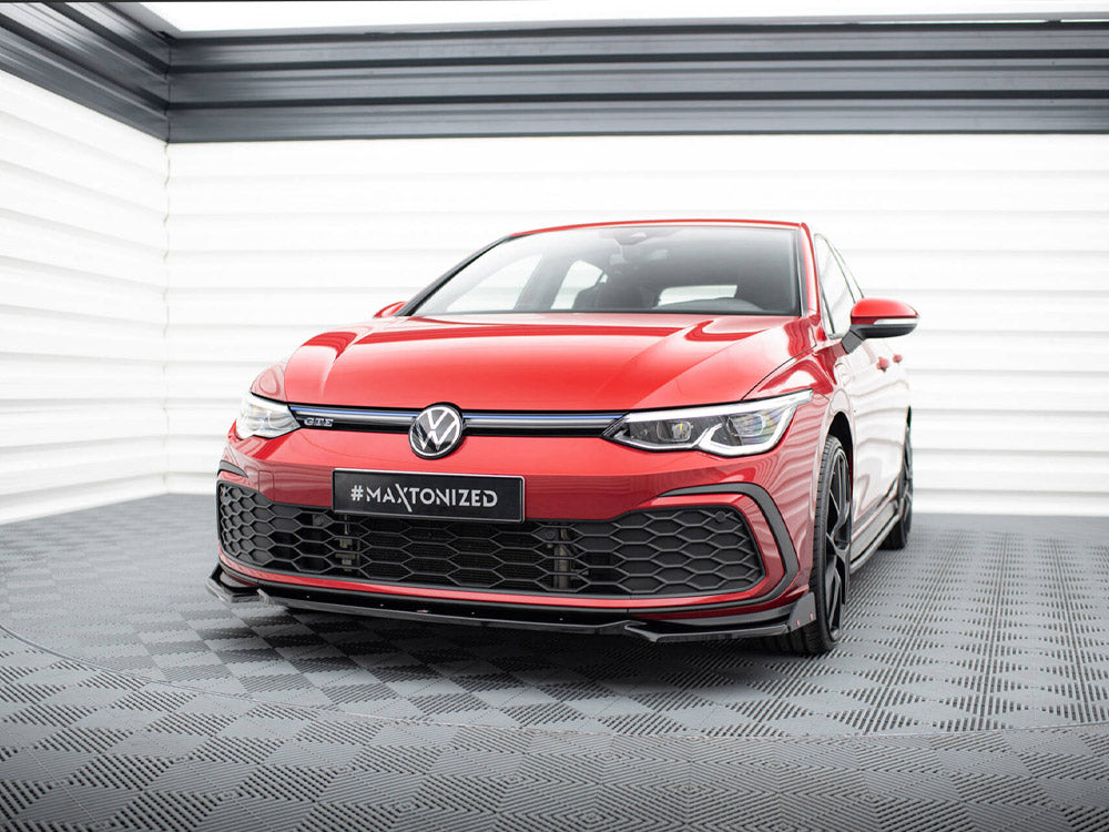 Front Splitter V.2 + Flaps Volkswagen Golf GTI / GTE / R-Line Mk8