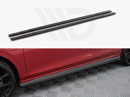 Side Skirts Diffusers V.1 Volkswagen Golf GTI / GTE / GTI Clubsport / R-Line Mk8