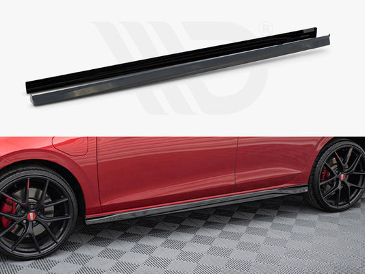 Side Skirts Diffusers V.3 Volkswagen Golf GTI / GTE / GTI Clubsport / R-Line Mk8