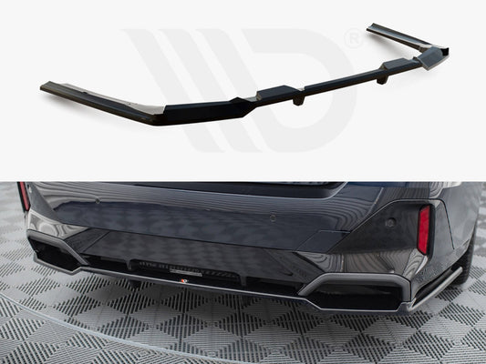 Central Rear Splitter (Vertical Bars) V.2 BMW 5 M-Pack G60