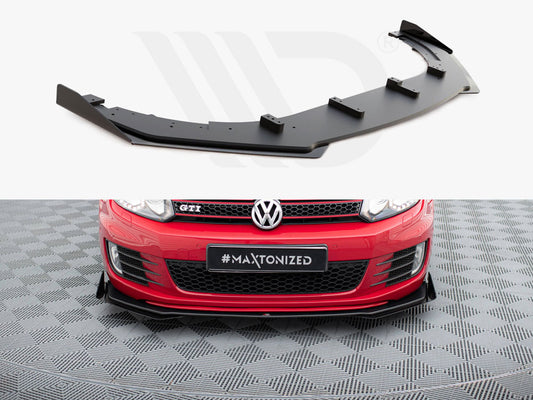 Street PRO Front Splitter V.3 + Flaps VW Golf GTI Mk6