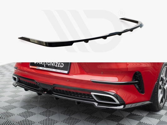 Central Rear Splitter (Vertical Bars) Kia ProCeed GT-Line Mk1