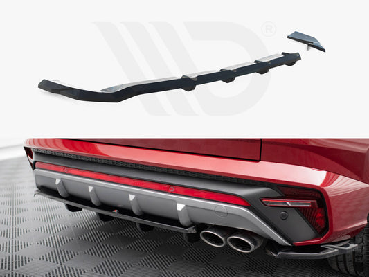 Central Rear Splitter (Vertical Bars) Hyundai Tucson N-Line Mk4