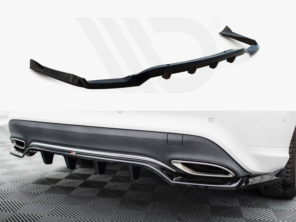 Central Rear Splitter (Vertical Bars) Mercedes-Benz CLA C117 Facelift