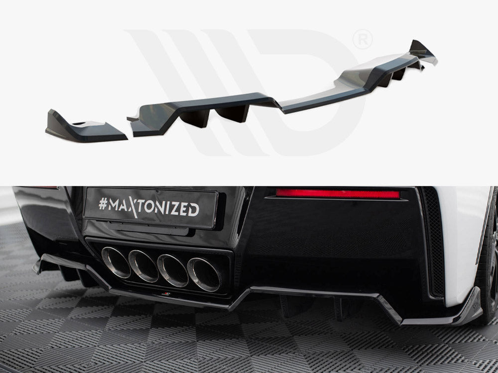 Central Rear Splitter (Vertical Bars) + Rear Side Splitters Chevrolet Corvette C7