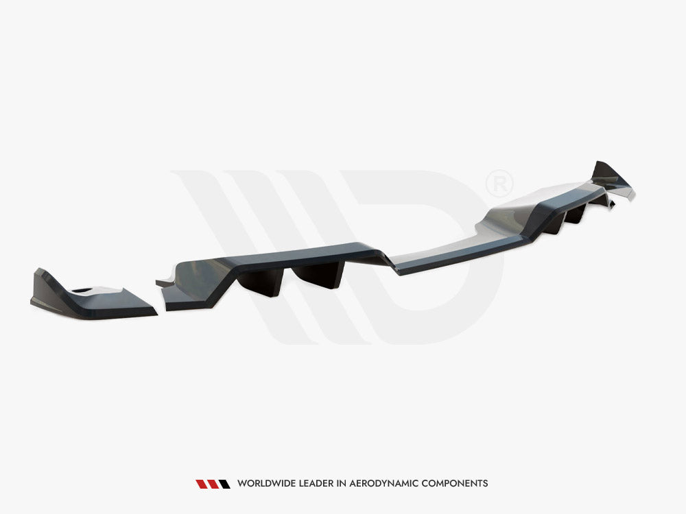 Central Rear Splitter (Vertical Bars) + Rear Side Splitters Chevrolet Corvette C7