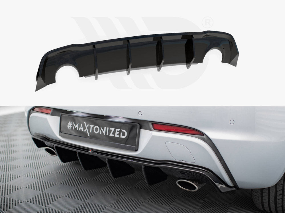 Rear Valance Opel Astra GTC OPC-Line J (Version with single exhausts on both sides)