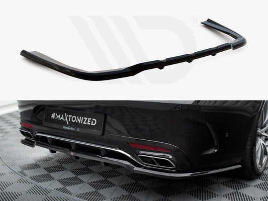 Central Rear Splitter (Vertical Bars) Mercedes-Benz S Coupe AMG-Line C217 Facelift