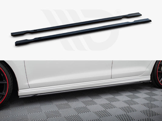 Side Skirts Diffusers V.4 Volkswagen Golf R Mk7