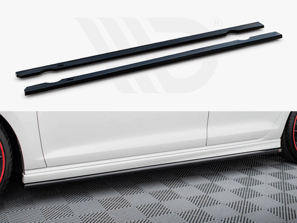 Side Skirts Diffusers V.3 Volkswagen Golf R Mk7