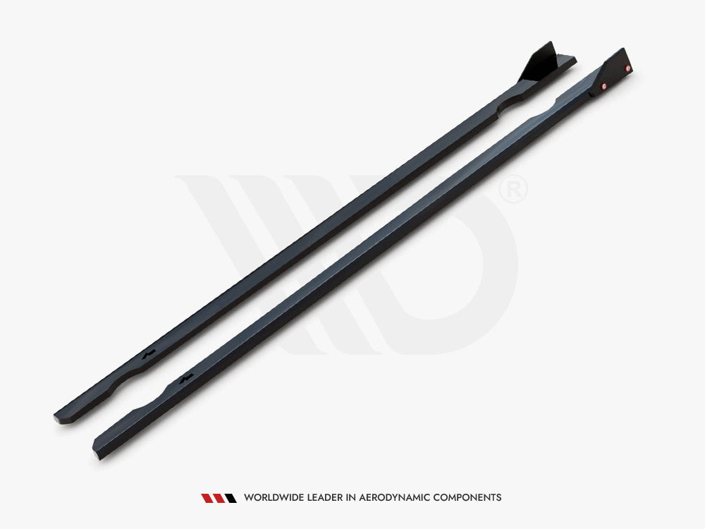 Side Skirts Diffusers V.3 + Flaps Volkswagen Golf R Mk7