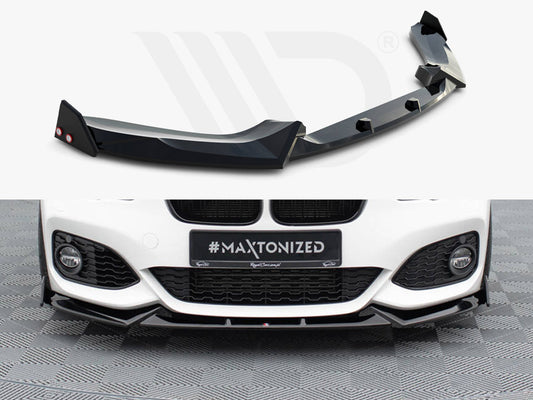 Front Splitter V.5 + Flaps BMW 1 M-Pack / M140i F20 Facelift