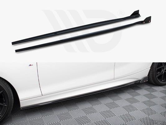 Side Skirts Diffusers V.4 + Flaps BMW 1 M-Pack / M140i F20 Facelift