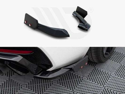 Rear Side Splitters V.5 + Flaps BMW 1 M-Pack / M140i F20 Facelift