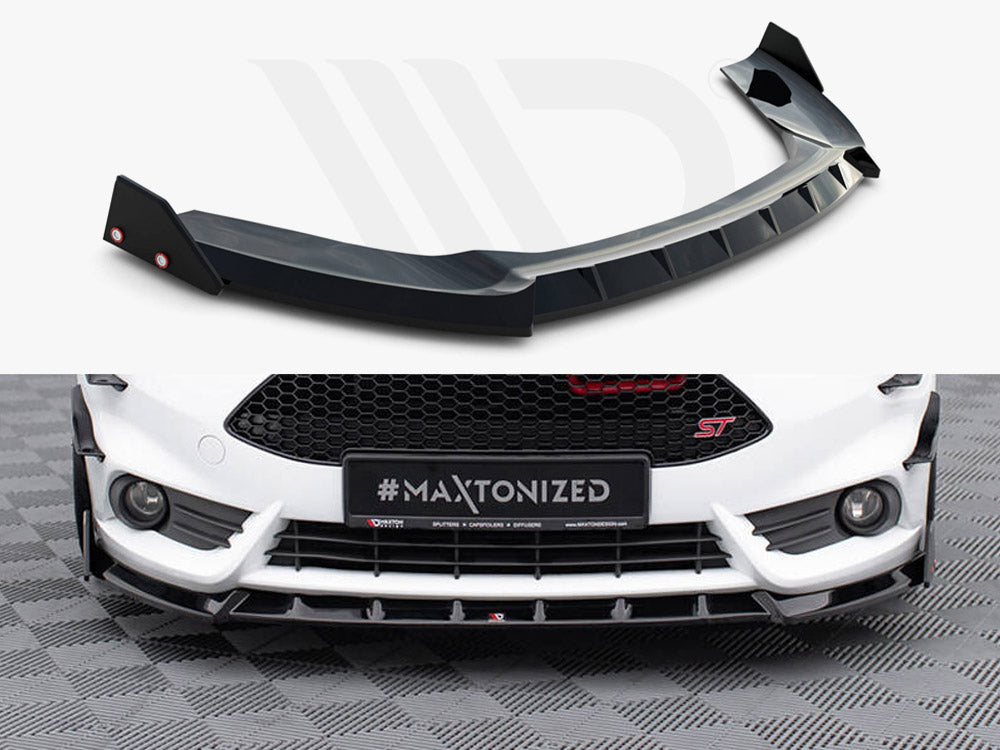 Front Splitter V.6 + Flaps Ford Fiesta ST Mk7 Facelift