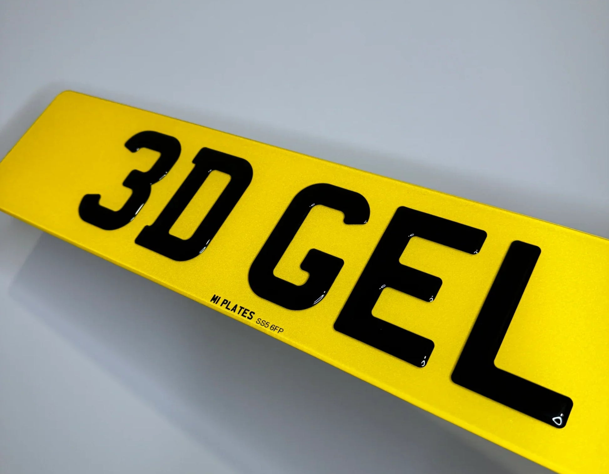 3D Gel Premium UK Number Plates